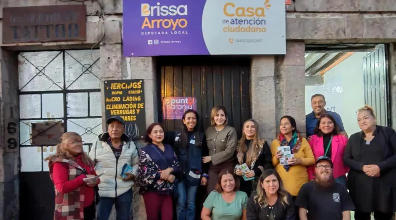 Brissa Arroyo instala “Punto Naranja” en Morelia como espacio seguro para mujeres