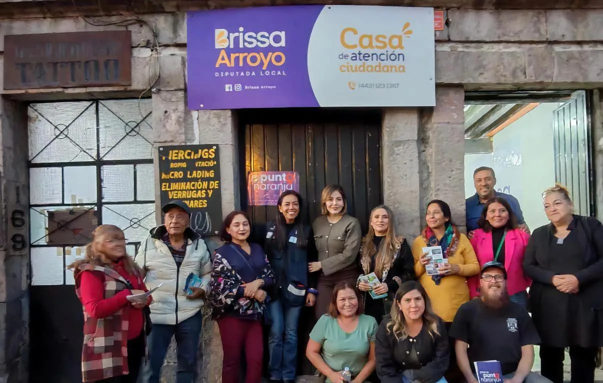 Brissa Arroyo instala “Punto Naranja” en Morelia como espacio seguro para mujeres
