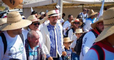 Más de 20 mil peregrinos caminan hacia el Santuario de San José Sánchez del Río en Sahuayo