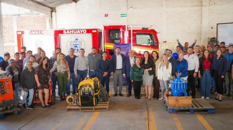 Sahuayo y Santa Ana fortalecen lazos de hermandad con donativo de equipamiento