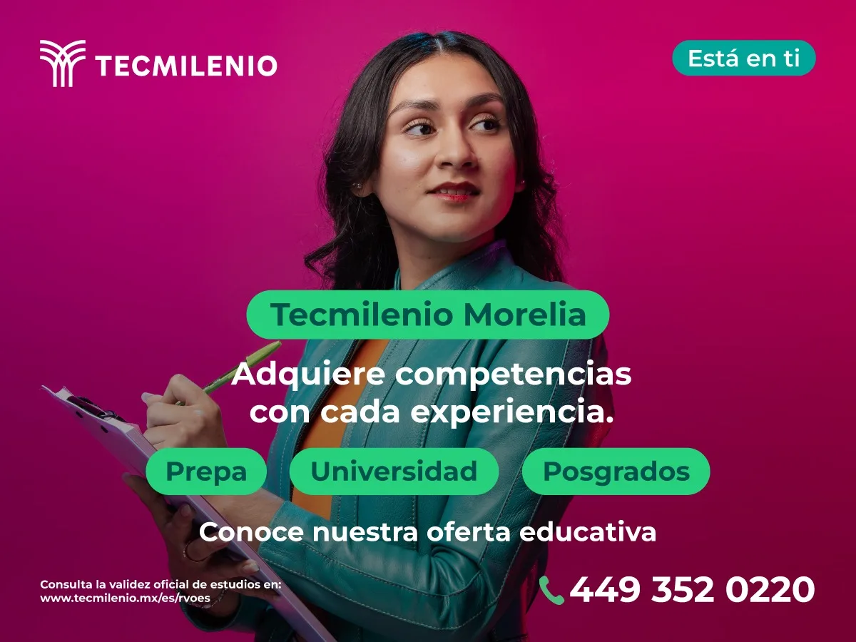Tecmilenio Morelia: inicia 2026 estudiando con flexibilidad y programas con RVOE