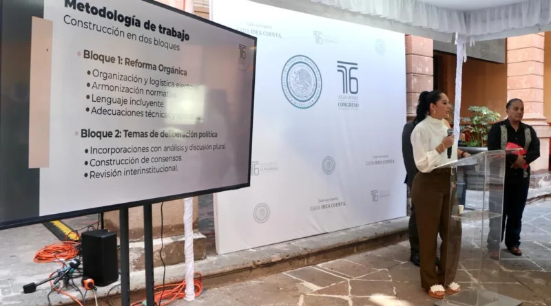 Congreso presenta avances de la reforma electoral rumbo a 2027