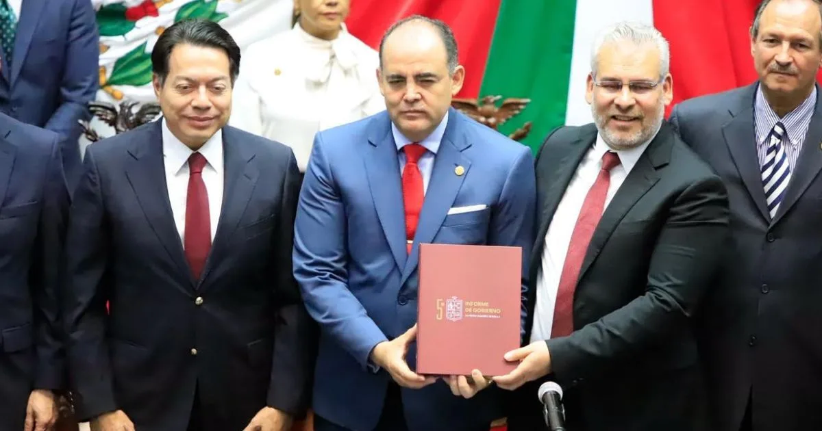 Congreso del Estado recibe Quinto Informe de Gobierno de Alfredo Ramírez Bedolla