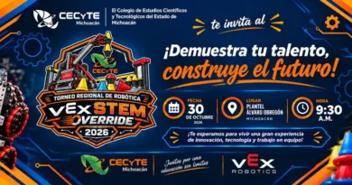 CECyTE Álvaro Obregón Recibirá Torneo Regional de Robótica VEX STEM Overdrive 2026